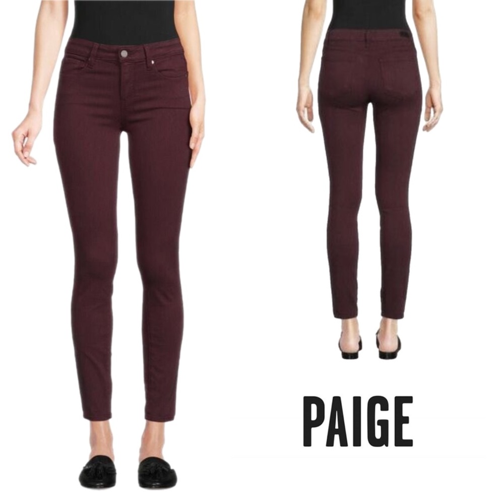 NEW PAIGE Verdugo Ankle jeans in Beet